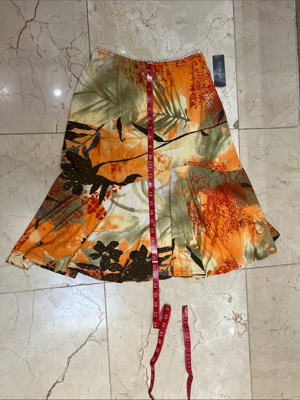 Tropical Print Sleeveless Skirt Set - Picture 7 of 10